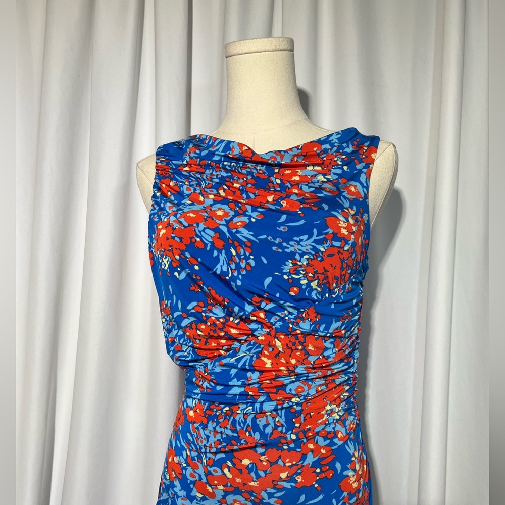Atlein Collective RTR Ruched Floral Midi Dress | S - Picture 10 of 13